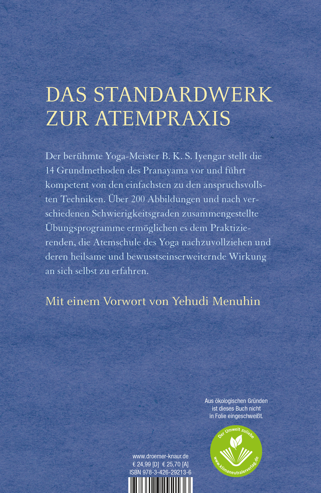Thumbnail - B. K. S. Iyengar; Hans Ulrich Möhring / Licht Auf Pranayama