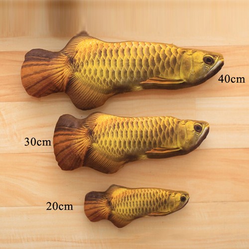 Realistic Interactive Cat Toy Pet 3D Soft Plush Fish Pillow Funny Catnip Toy ⁿ - Picture 3 of 22