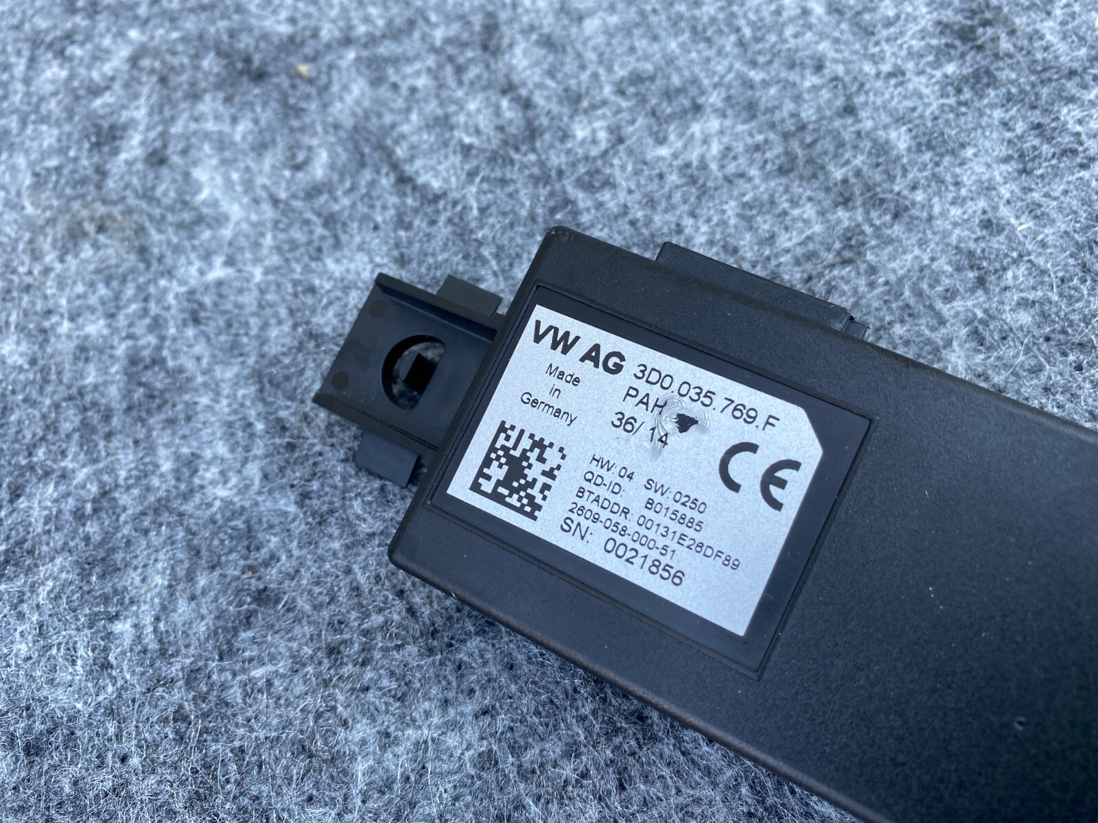 BENTLEY CONTINENTAL GT GTC VW CONTROL MODULE 3D0035769 F OEM (11-17)