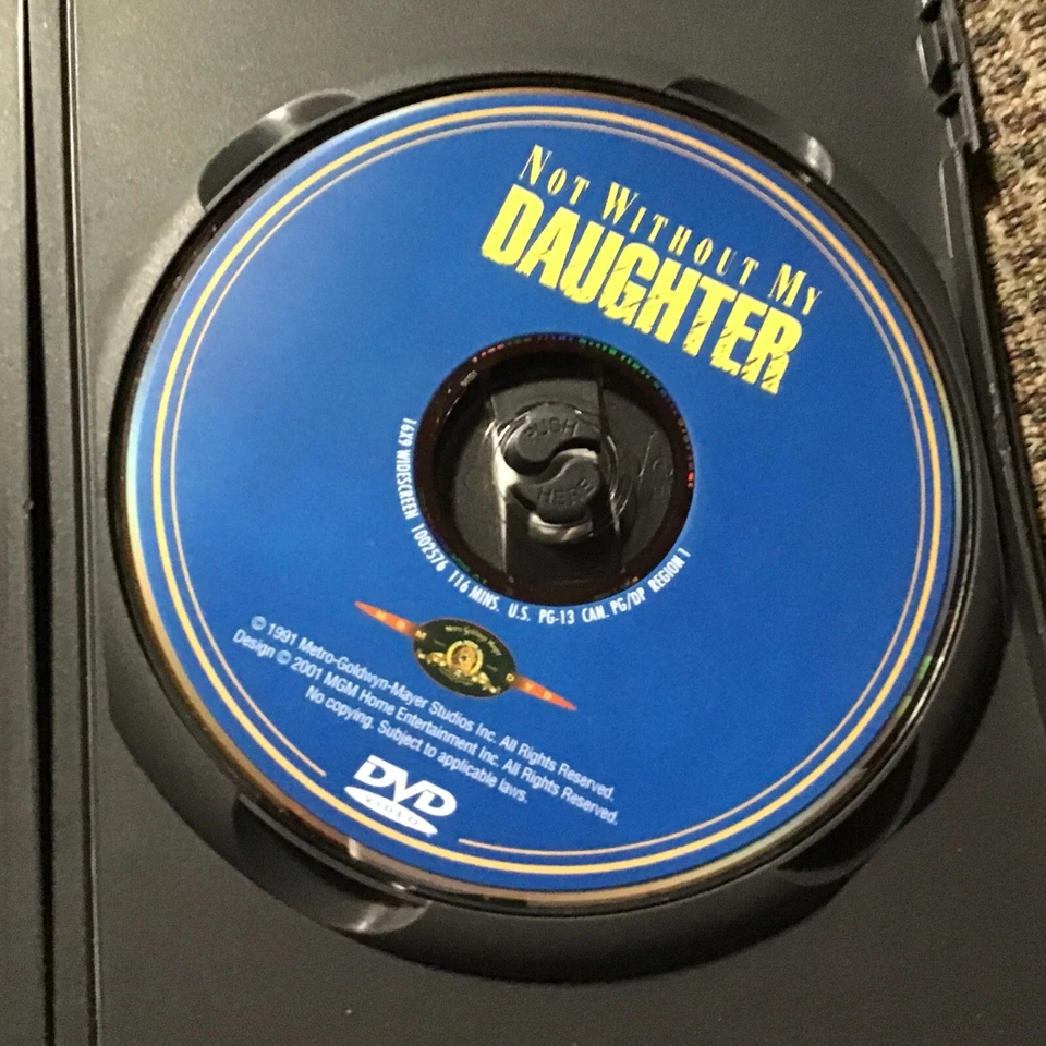NOT WITHOUT MY DAUGHTER 1990 OOP DVD MGM PRINT SALLY FIELD ALFRED MOLINA - Image 4 of 4