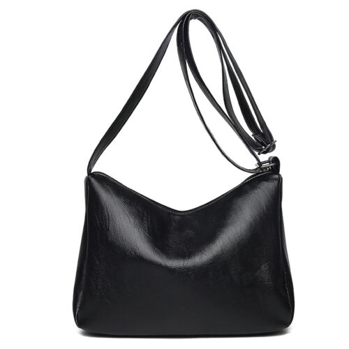 Elegante Bolso de Hombro para Dama Cuero PU Sólido Mensajero Multi-cremallera Calle Bolso de Mano - Imagen 12 de 12