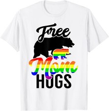 Free Mom Hugs - Women LGBT Pride Mama Bear T-Shirt