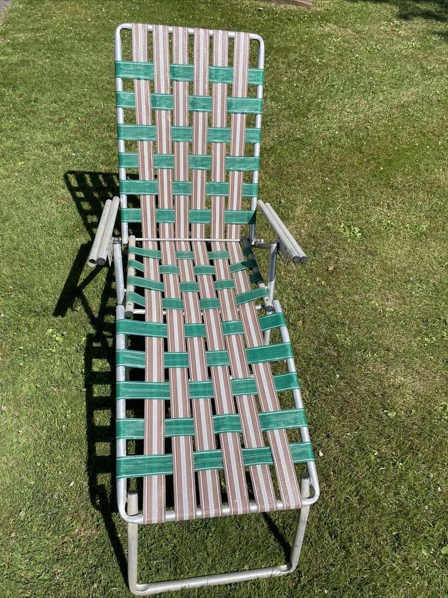 Folding web lounge chair deals