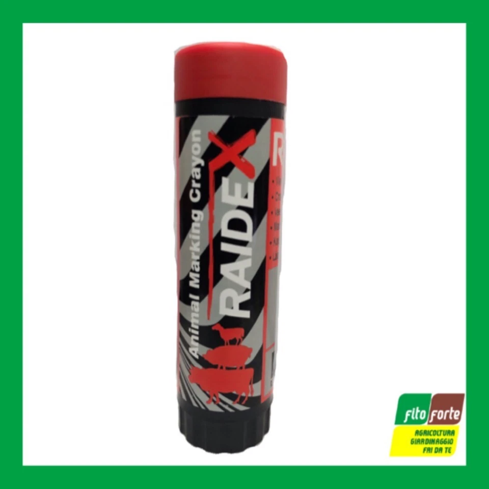 PENNA MATITA MARCATURA BESTIAME ANIMALI ALLEVAMENTO RAIDEX MARCATORE ROSSO SEGNA