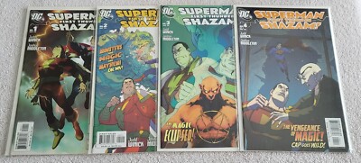 DC Comic Books Superman First Thunder Shazam #1-4, 2005-06, Very Good Condition