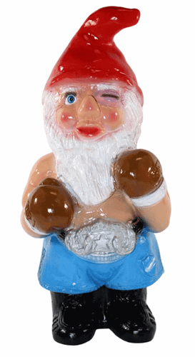 Gartenzwerg Garten Zwerg Figur Boxer aus Kunststoff Höhe 34 cm stehend - Bild 1 von 5