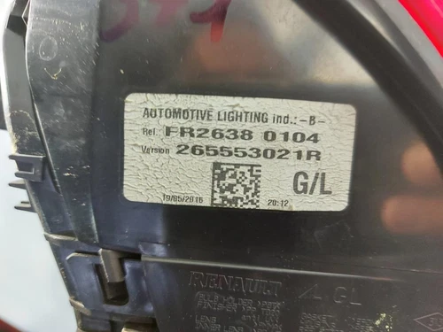 265553021R Piloto Trasero Izquierdo para RENAULT CLIO IV Limited 2016 93913 - Imagen 4 de 10