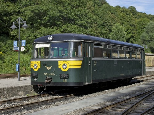 Marklin AC HO 1:87 Belgium SNCB Type: 551 "AMFT" RAILBUS + RAILCAR MIB`85 RARE! - Picture 12 of 12
