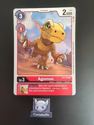 Digimon Card Game Agumon BT4-008 C