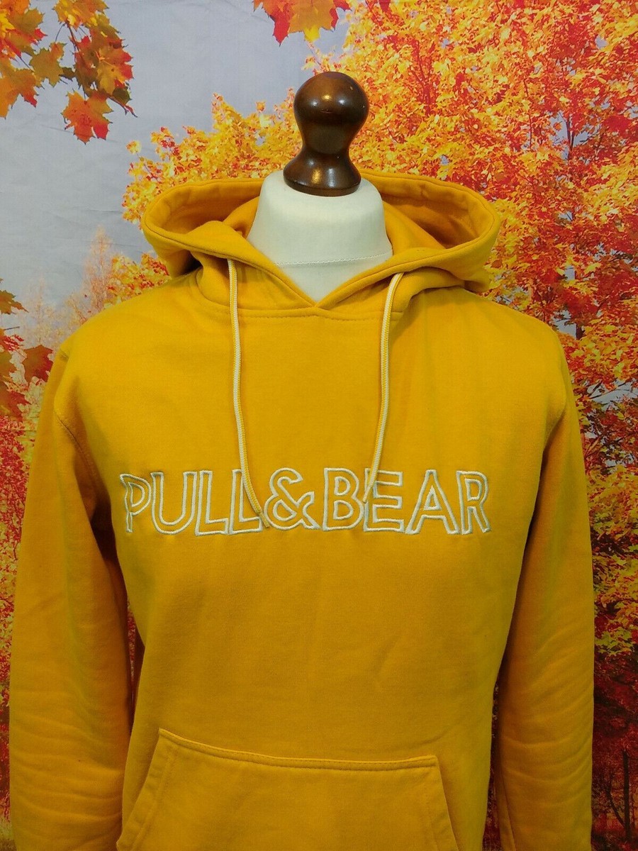 Pull and Bear orange 65% cotton spell out logo Hoodie. UK menu0026#039;s size  Medium | eBay