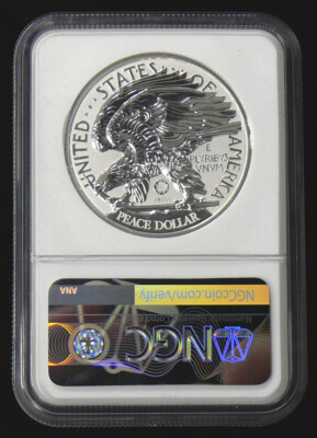 1921-2021 REVERSE PROOF 70 2oz 100thANNIVERSARY PEACE DOLLAR