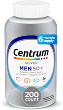 Centrum Silver Men'S 50+ Multivitamin D3, B, Zinc Memory Cognition 200 Tablets