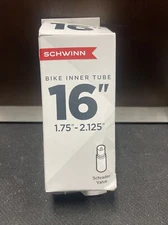 Schwinn 16" Bike Inner Tube, Traditional, Schrader Valve 1.75" - 2.125"