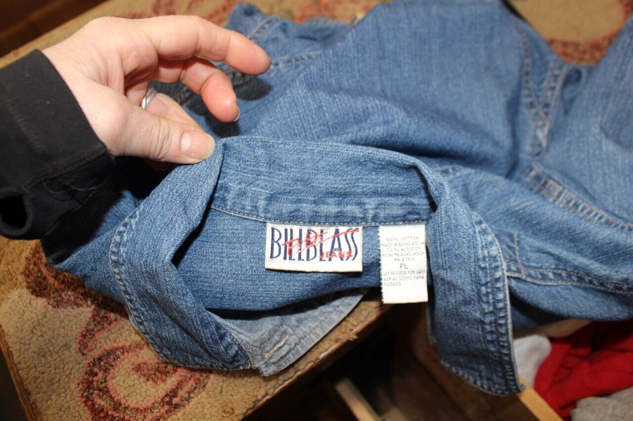 Vintage Women's Bill Blass Denim Shirt Tunic Top … - image 5