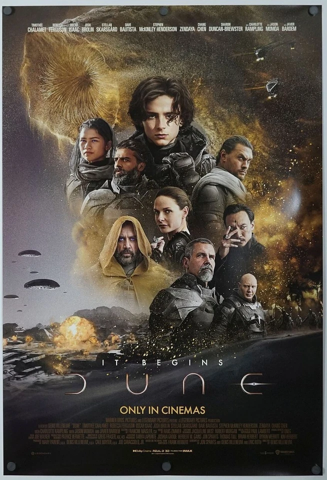 Dune - original DS movie poster 27x40 D/S 2021 INTL Final