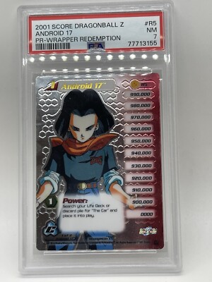 Android 17 2001 Cell Saga #R5 PSA 7 Limited Hi-Tech Foil Dragon