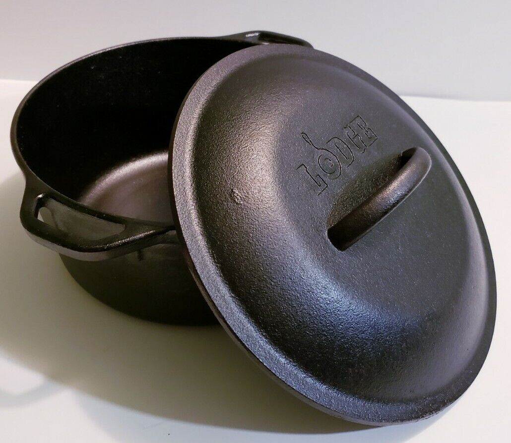 LODGE 10 1/4 8DOL USA Cast Iron Dutch Oven Pot With 81C Lid LODGE 10 1/4 8DOL USA Cast Iron Dutch Oven Pot With 81C Lid