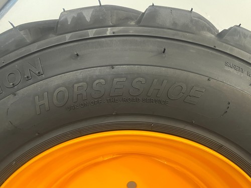 12-16.5 16Ply 4 Pks Horseshoe Skid Steer Tires/Wheels/Rims for Case 16.5x9.75 - Picture 8 of 13