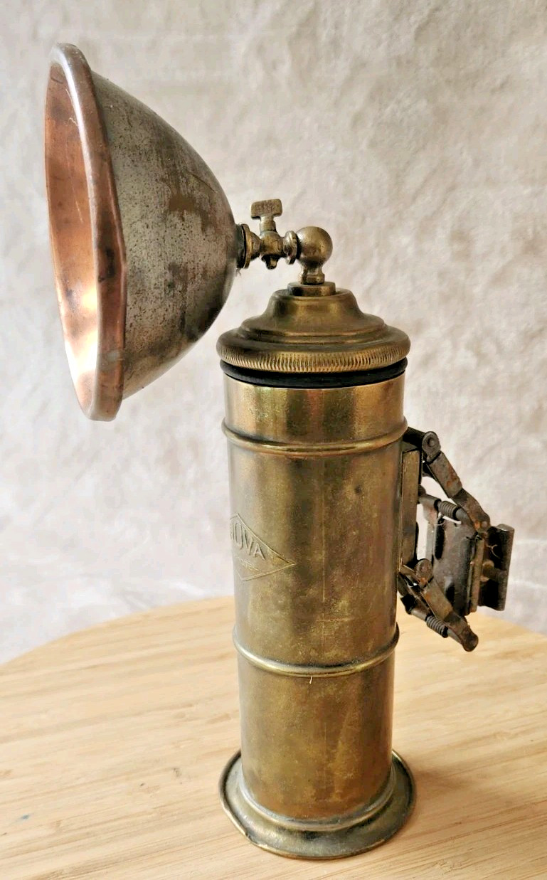 Antique Lamp Bike Motorcycle Carbide/Acetylene Brand Inova Deco Vintage
