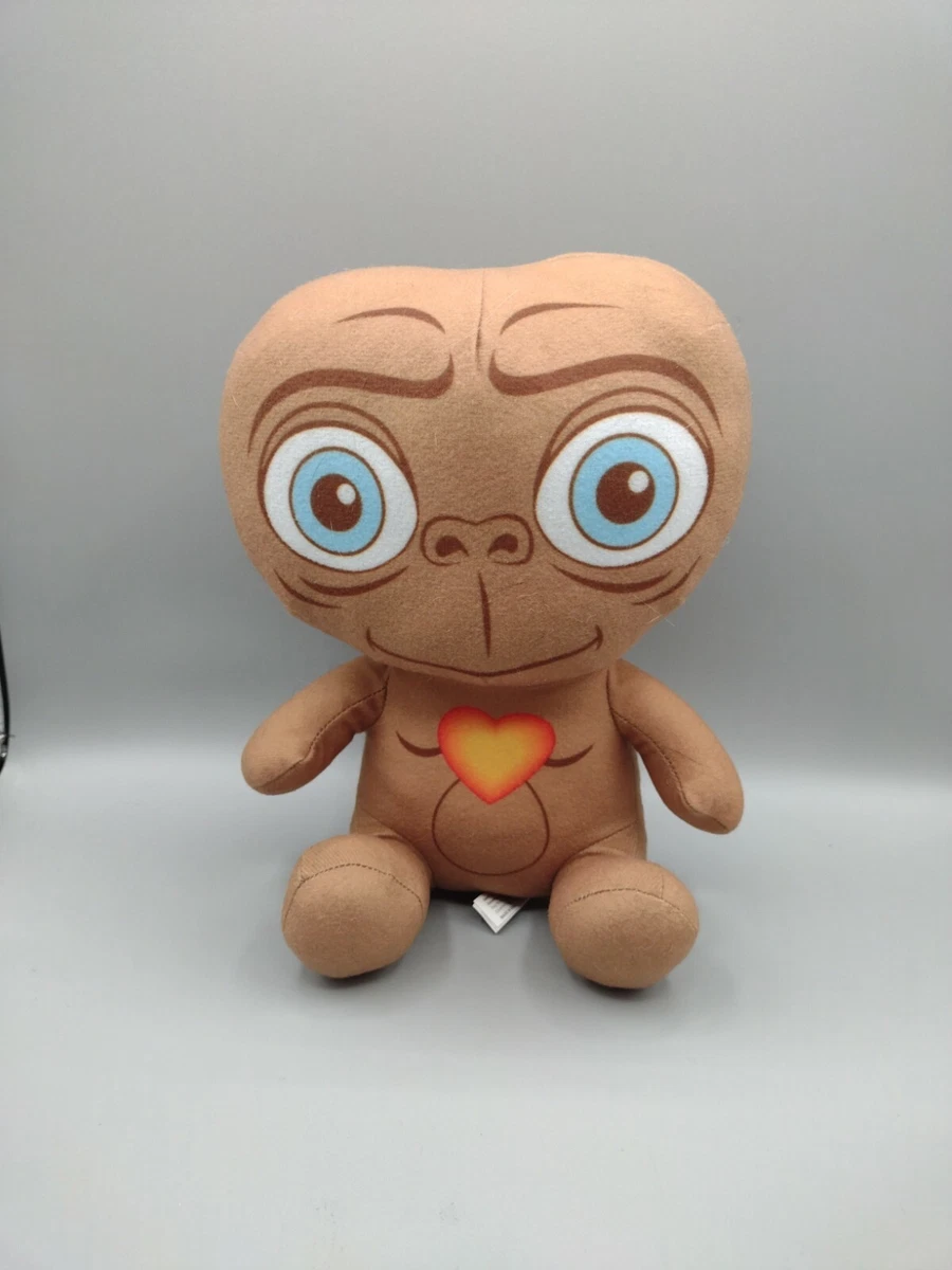 E.T. Extra Terrestrial Plush Doll Alien Movie ET Toy Factory Big Head Heart 9x5