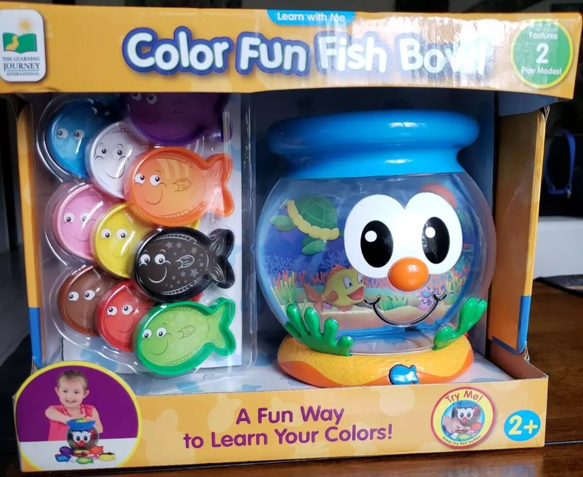 The Learning Journey Learn With Me Color Fun Fish Bowl Award Winning Toy -  NEW