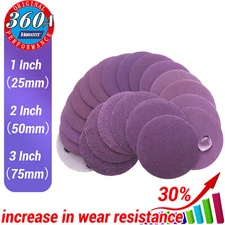 Wet/Dry Sanding Discs 1"/2"/3" Sandpaper Hook and Loop Pads 60-10000 Grit