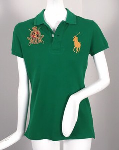 NEW Polo Ralph Lauren Womens Polo Shirt! Big Pony \u0026 Crest Number on Back |  eBay