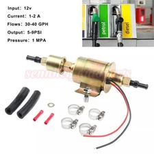 12V Universal Electric Fuel Pump Inline Low Pressure 5-9 PSI GAS Diesel E8012S