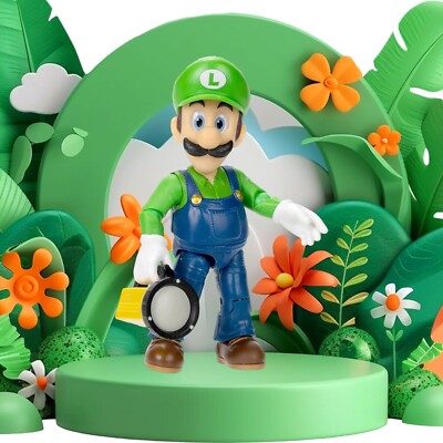 The Super Mario Bros. Movie - 5 Inch Action Figures Series 1   Luigi Figure