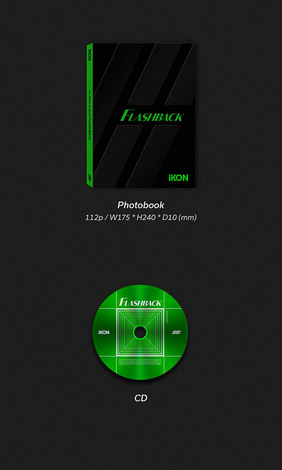 IKON FLASHBACK 4th Mini Album PHOTO BOOK Ver RANDOM CD+PhotoBook+14 Card+Sticker - Picture 8 of 12
