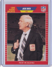 1989 Pro Set Announcers Card #11 JACK BUCK (ID90)