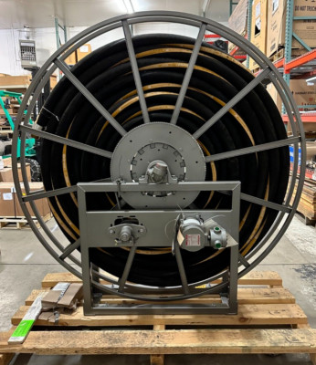 HANNAY SINGLE-WRAP HOSEREEL W/ WINGCRAFT AVIATION HOSE V-EPJ 5218-70-72-24