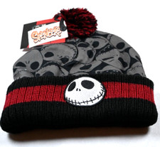 JACK SKELLINGTON NIGHTMARE BEFORE CHRISTMAS Disney Beanie Cap Hat VHTF