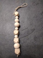Wooden Bead Christmas Ornament/farmhouse style