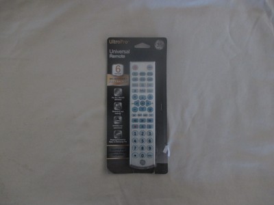 NEW GE UltraPro 6-Device Universal Remote Silver Big Buttons - Open Packaging