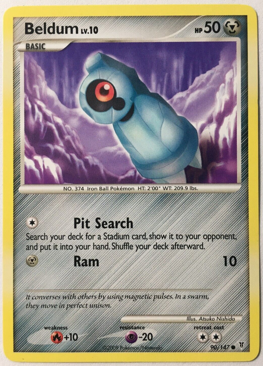 POKEMON BELDUM LV.10 90/147 SUPREME VICTORS COMMON NEAR MINT
