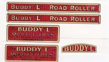 BUDDY-L  ROAD  ROLLER  DECAL  SET