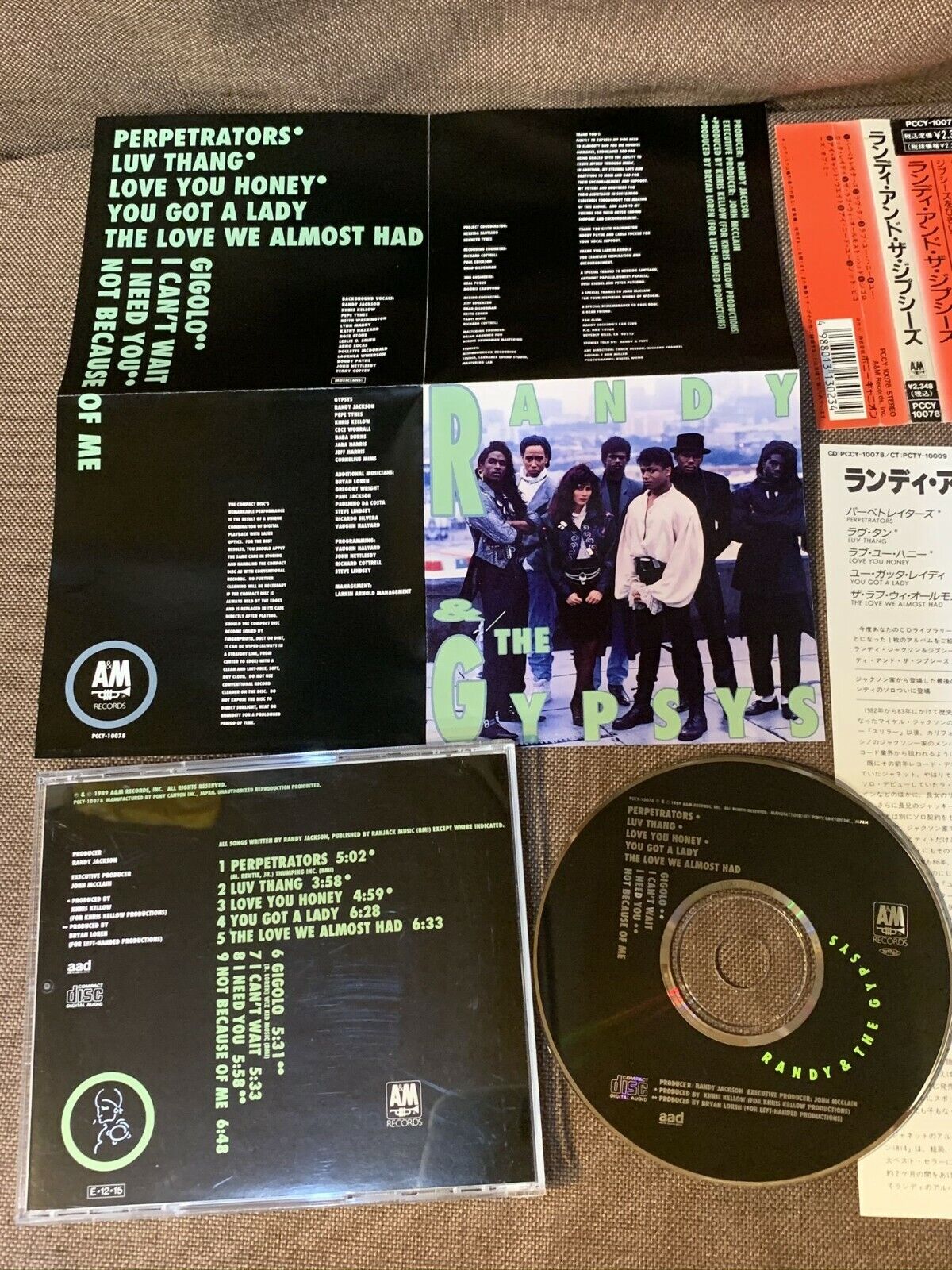 RANDY  THE GYPSYS (Randy Jackson) st JAPAN CD PCCY10078 w/OBI+INSERT 1989  issue | eBay