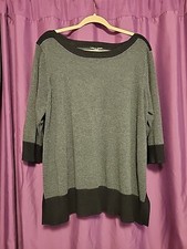 Cable And Gauge Black And Gray Sweater