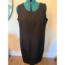 Jessica Howard Sleeveless Black Simple Black Dress Size 24