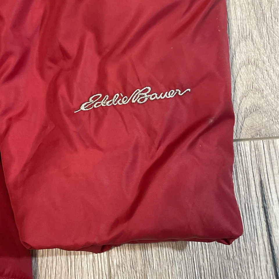 Eddie Bauer Parka Jacket Womens M Puffer Coat Gorpcore Goose Down Faux Fur Trim - Image 2 of 4