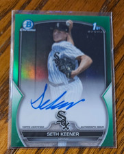 Seth Keener 1st Auto -2023 Bowman Chrome Draft Green Refractor #/99 CDA-SK