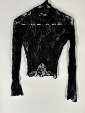 Urban Outfitters Sheer Lace Top Small Floral ...
