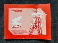 Honda CR250R Owner?s Maintenance Manual 1988 - vintage original