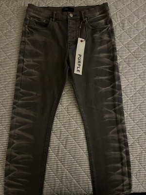 PURPLE BRAND Men's Gray Denim Skinny Jeans