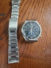 Vintage '74 Seiko 6139-7069 Chrono Watch, Orig. Long Band, Works