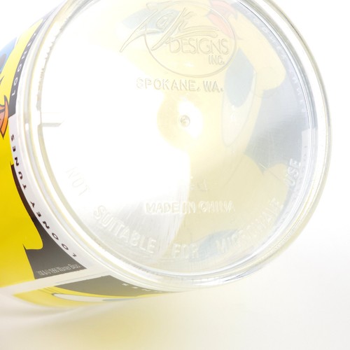 Lot of 2 Vintage Looney Tunes Tweety Bird Plastic Zak Designs Cups Some Cracks - Picture 6 of 12