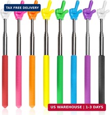 8 Pcs Teacher Pointer Stick for Classroom Extendable Pointer Finger Telescoping
