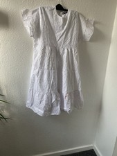 White broderie Anglaise smock dress size -6