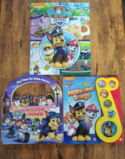 Lot of 3 Nickelodeon Paw Patrol Books - Look Find, Big Flaps, Play-a-Song
